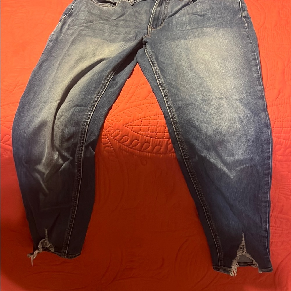 American Rag Faded Blue Distressed Jeans